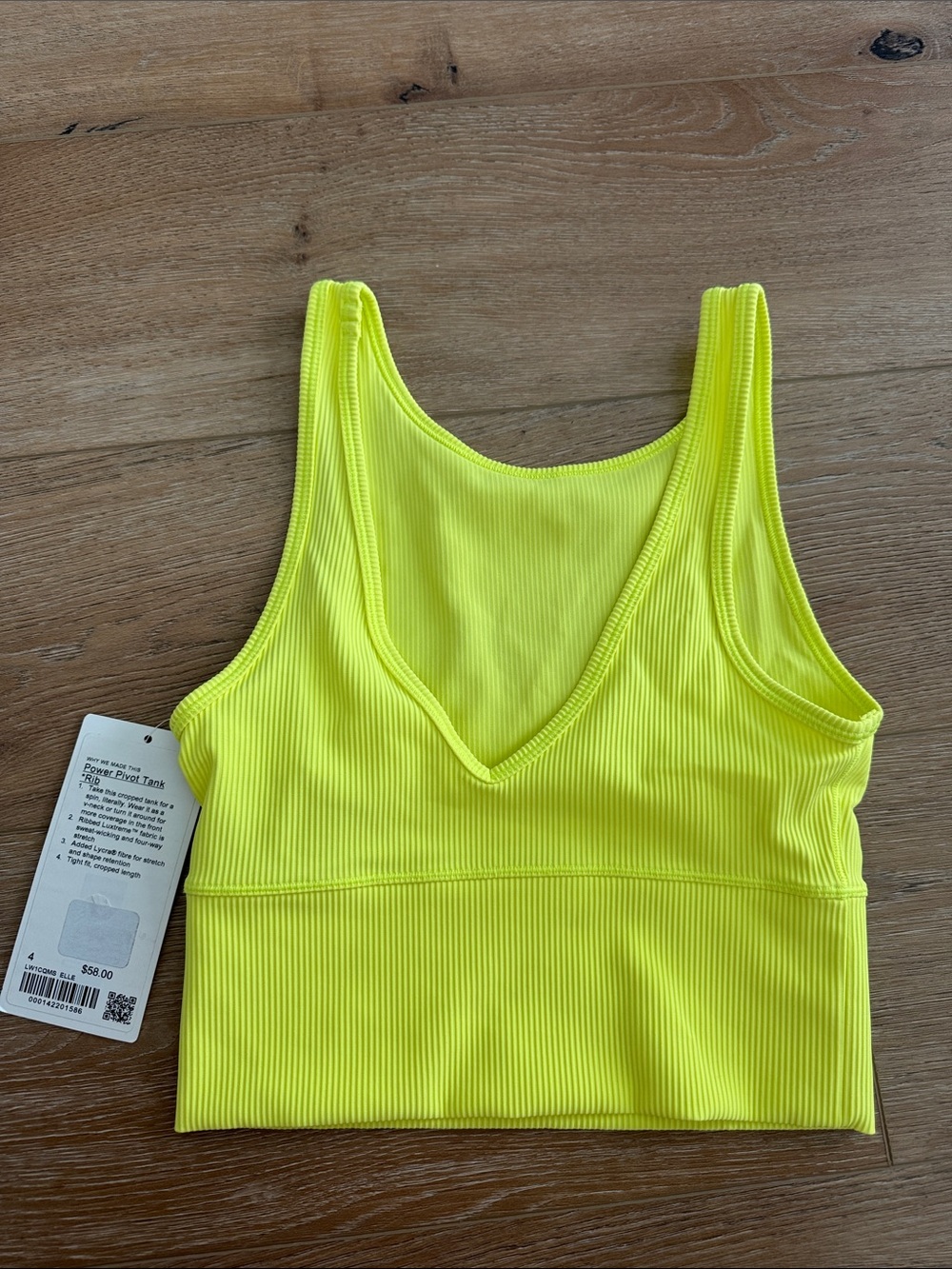 Lululemon Power Pivot Ribbed Tank Top - Picture 4 of 5
